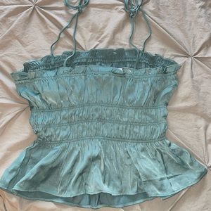Blouse Satin Elasticated Cami Trrellis